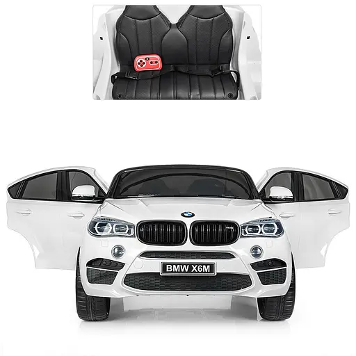 Электромобиль детский Bambi Джип Racer BMW JJ2168EBLR-1 со светом Белый - фото 3