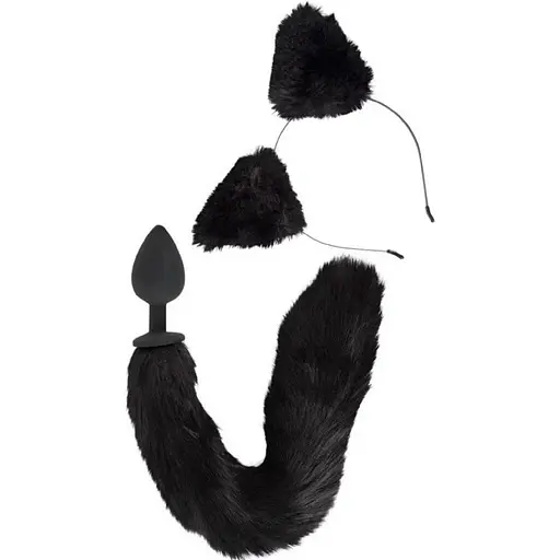 Набір Bad Kitty Pet Play Plug Ears 2 шт. (чорний)