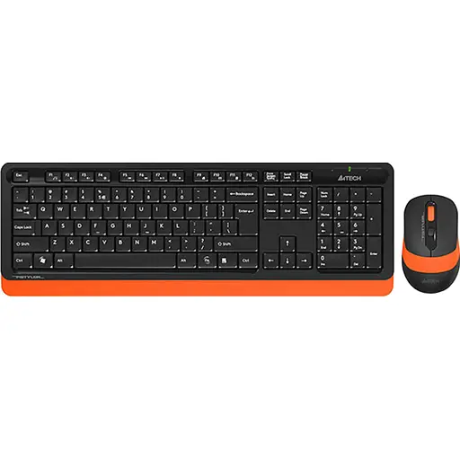 Бездротовий комплект (клавіатура + миша) A4Tech F1110 Fstyler Wireless Orange (FG1010 (Orange)) - фото 1