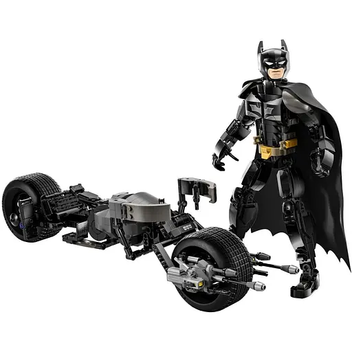 Конструктор LEGO DC Batman Фігурка Бетмена для складання і бетцикл 713 деталей (76273) - фото 4
