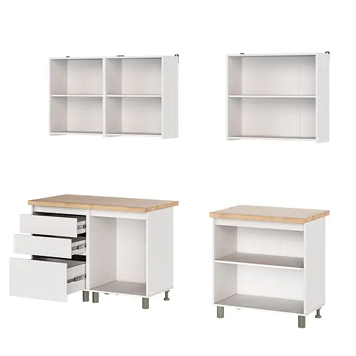 Кухня модульная MebelStar Нео 2 м Аляска белый (MBS-1805) - фото 6