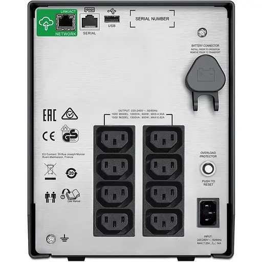 Источник бесперебойного питания (ИБП) APC Smart-UPS C 1500VA 230V LCD IEC (SMC1500IC) [137972] - фото 4