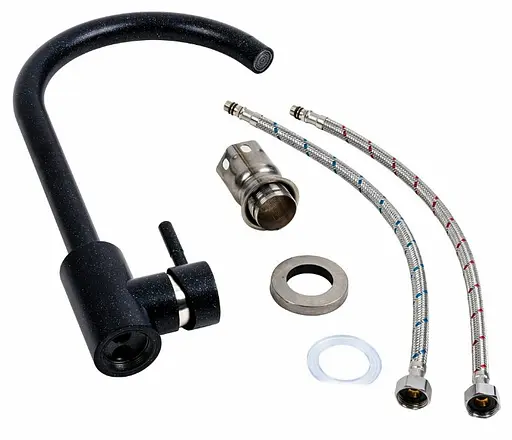 Змішувач для кухні Platinum 56 B NESP (3008 А) чорний металік (SP000040875) - фото 2