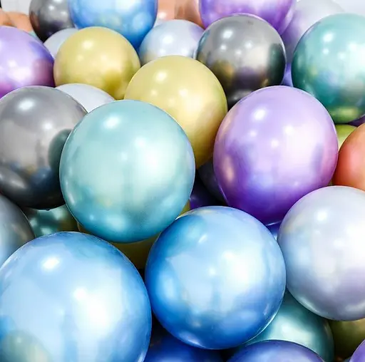 Шарик воздушный латексный 30 см (50) металлик пурпурный, IDEA7-DL-027 - фото 5