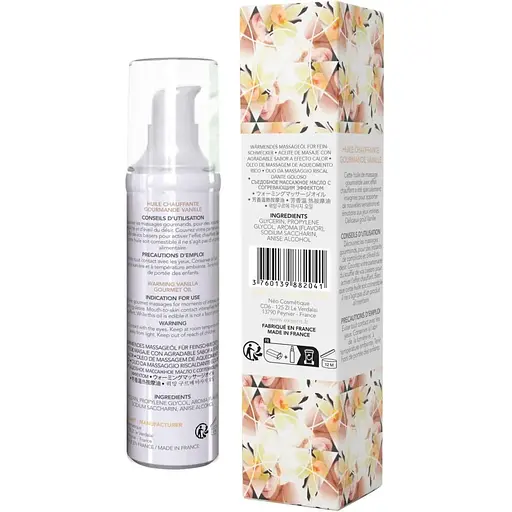 Массажное масло Exsens Hot Vanilla 50 мл разогревает, без сахара, без парабенов, съедобное - фото 4