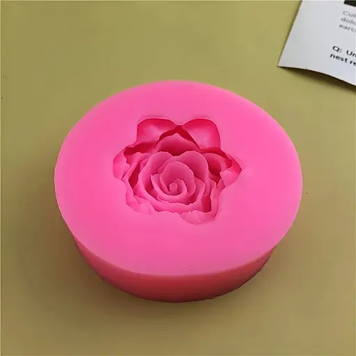 Молд силіконовий кондитерський для мастики та шоколаду Троянда, Kitchen Master Рожевий 87488 - фото 5