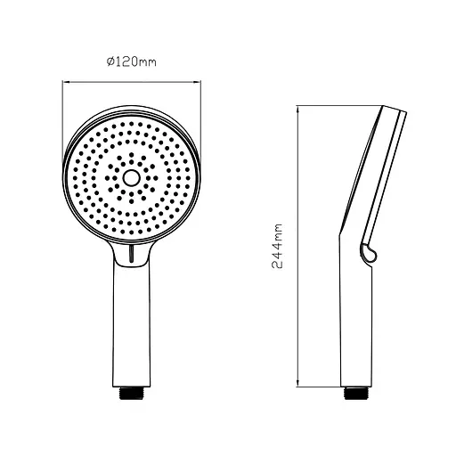 Ручной душ Qtap Rucni D 130 мм круглый QTRUC125CRM45950 Chrome, Хром - фото 2