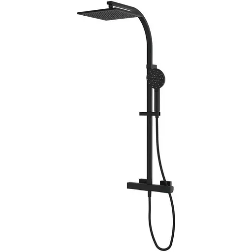 Душевая система с термостатом GRB Kala 60449601, Черный - фото 1