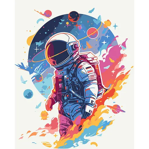 Картина по номерам "Космический исследователь" 16511-AC 40х50 см