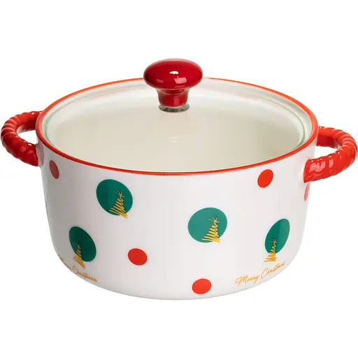 Миска для супу та локшини порцелянова Christmas Tree 800 мл  FM-CS-9D - фото 3