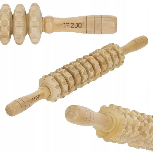 Массажер для тела 4FIZJO ручной, деревянный 4FJ0645 (P-5905973400244) - фото 7