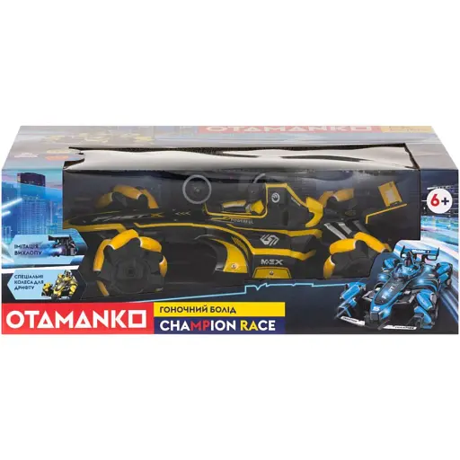 Машинка Otamanko Гоночный болид Champion Race Желтый - фото 7