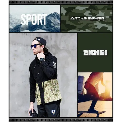 Спортивний годинник Skmei 1155 камуфляж - фото 4