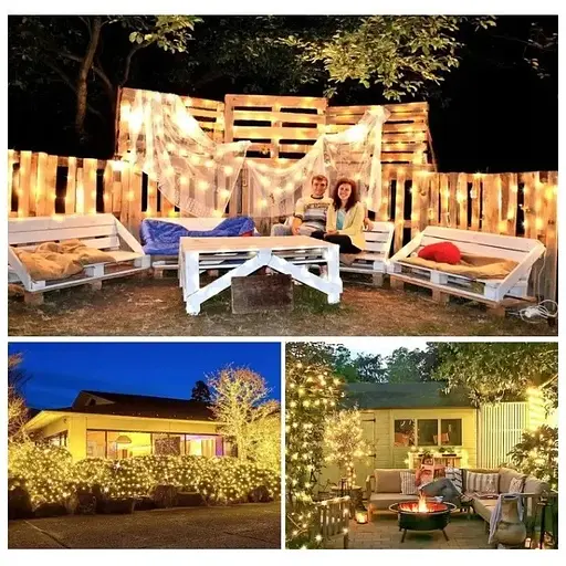 Гирлянда Sun Lamp уличная садовая 200 м 2000 LED светодиодные внешние фонари IP67 защищенные водонепроницаемые - фото 7