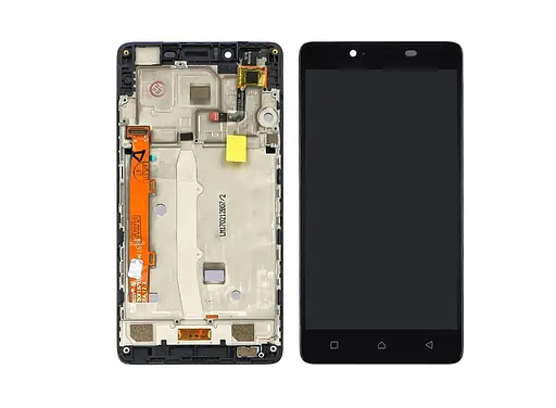 Дисплей для Lenovo A6000/A6010 с черным тачскрином и корпусной рамкой - фото 1