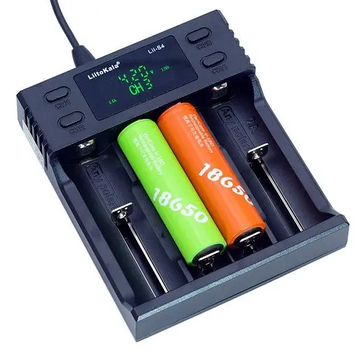 Заряднoe устройство Liitokala lii-S4 на 4 канала (для Ni-MH, Ni-CD, Li-Ion, LiFePo4) - фото 7