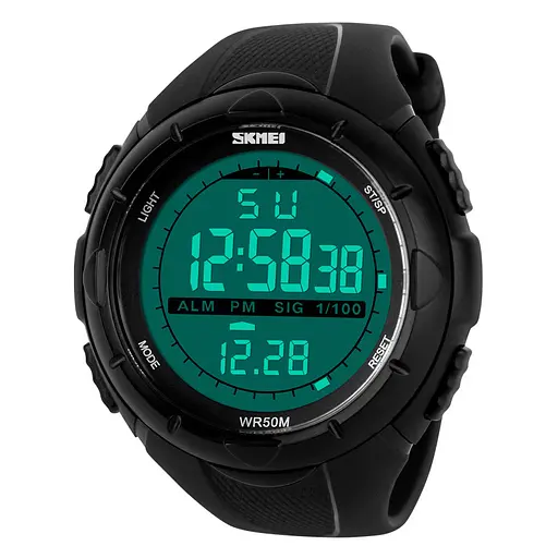 Наручний годинник чоловічий Skmei 1025 Black, 1025BK (15876) - фото 2