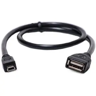 Кабель PowerPlant Otg Usb 2.0 AF Mini 0.5 м