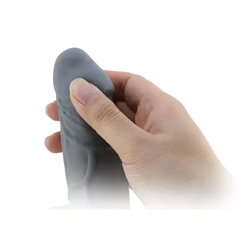 Насадка на пеніс Pretty Love Penis Sleeve 18 см (чорний) - фото 11