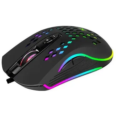 Миша Xtrike Me GM-222 чорний USB оптична RGB підсвічування 7 кнопок 1.5 м (6932391924433) - фото 1