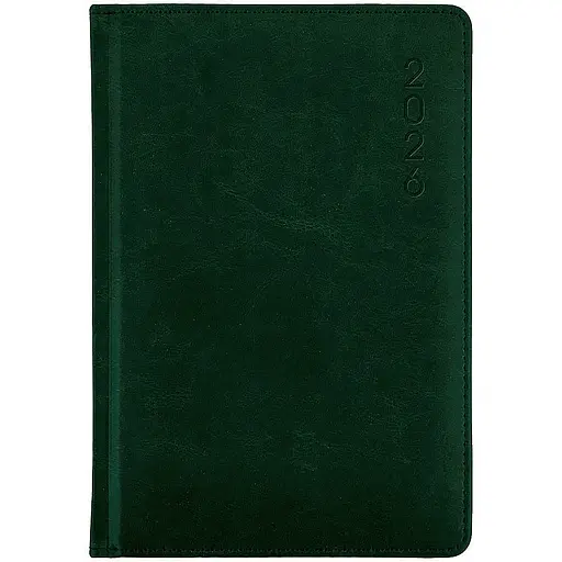 Дневник 2026 Classic Lux темно-зеленый 145 x 210 мм (8844-26-5-A)