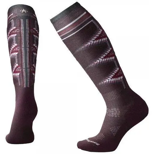 Шкарпетки Smart Wool Wm's PhD Ski Light Pattern SW01331 Bordeaux S (1033-SW 01331.590-S)