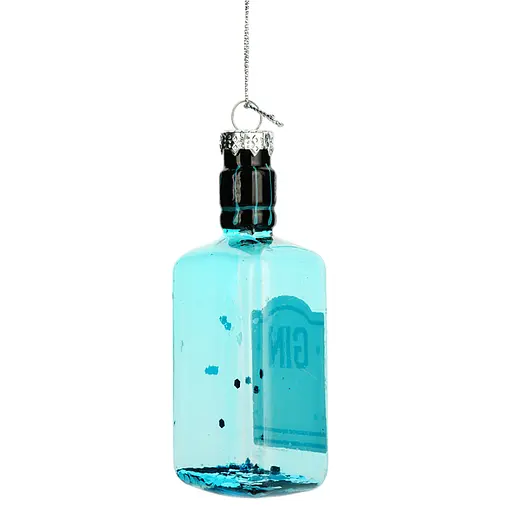 Прикраса ялинкова Yancheng Everbright Пляшка з блискітками (833756) - фото 3