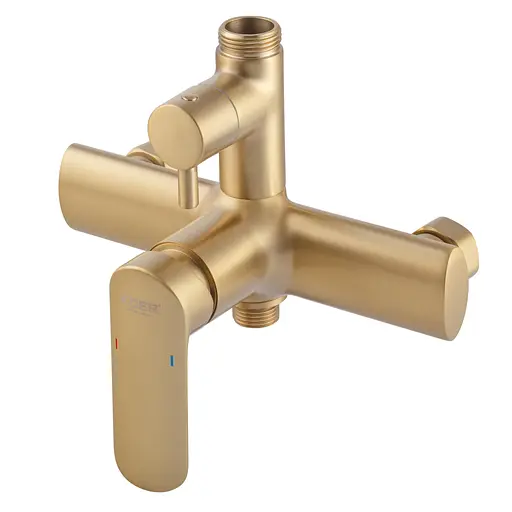 Душевая система Koer KB-52028-12, 2 функции KR5311, Золотой - фото 9