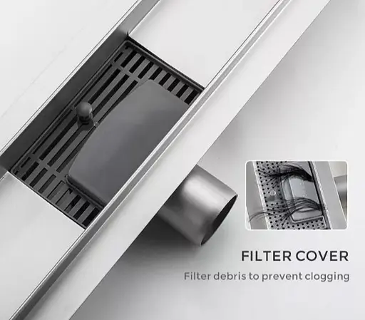 Душевой трап Gappo 70х600 мм, нержавеющая сталь G86007-2 - фото 3