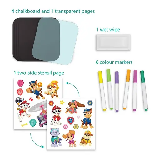 Детский набор для рисования "Paw Patrol" DoDo Toys 200518, 6 цветных маркеров - фото 3