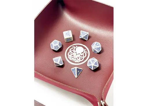 Настольная игра Планета Ігор Лоток для кубиков Ктулху (бургунди) (Dice tray Cthulhu burgundy) (pi-dt003) - фото 9