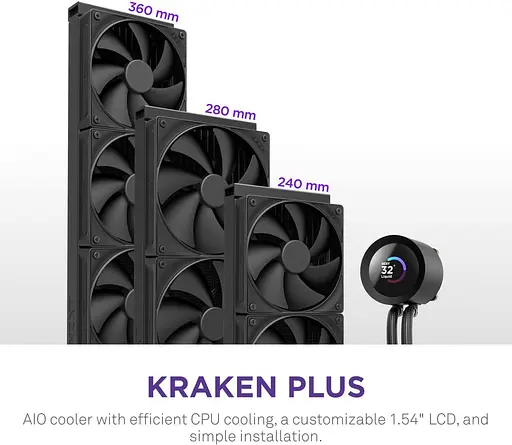 СВО NZXT Kraken Plus 280 Black (RL-KN280-B2) - фото 4