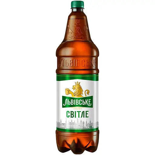 Пиво Львівське світле 4.3% 1.8 л 
