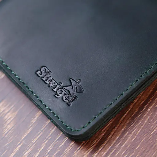 Шкіряне портомне унісекс Shvigel 9.3х9.5х1.3 см acs0022799 - фото 8