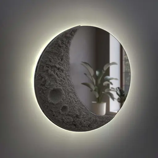 Бра з дзеркальним покриттям та імітацією місяця на 3 світлових режими Арт. W 136-400 Line F - фото 3