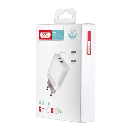 Сетевое зарядное устройство XO L64 18W зарядное устройство - фото 2