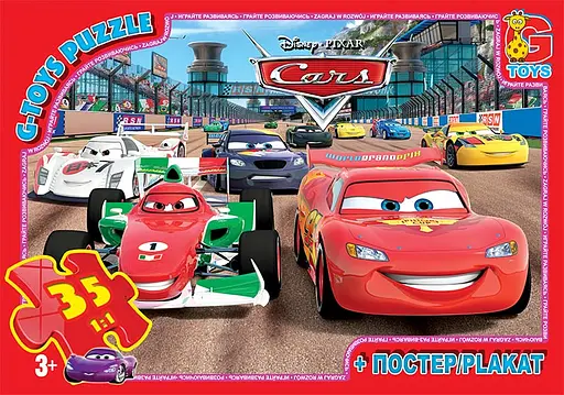 Пазлы G-Toys Тачки, 35 элементов, Z10215