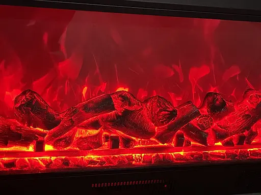 Електричний камін Logos Long 158 1500Вт Bluetooth звук потріскування дров Gray with white (10080145) - фото 9