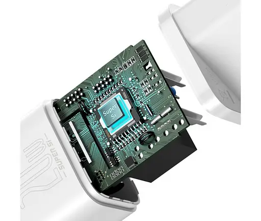 Блок зарядного адаптера Baseus Super Si Quick Charger 20 W USB-C (CCSUP-B02) белый - фото 7