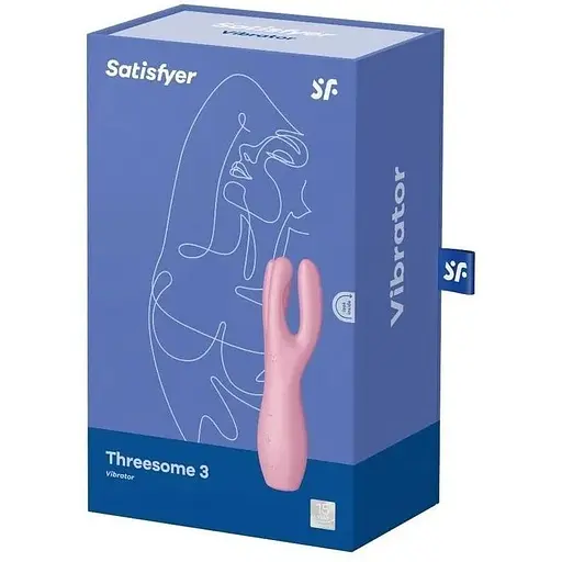 Клиторальный вибратор Satisfyer Threesome 3 с тремя пальчиками Рожевий - фото 4