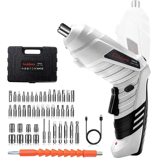 Електрична викрутка, акумуляторний акумуляторний інструмент Goldsea Cordless Screwcrew та набір бездротових електричних викруток