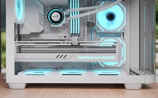 Корпус Aerocool P300C-G-WT-v1 белый без блока питания (ACCS-PN02033.21) - фото 7