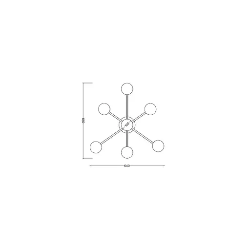 Стельовий світильник SV0005-7 BK 3000K - фото 2