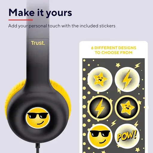 Наушники Trust Nouna Headphones mini-jack Mic черные - фото 6