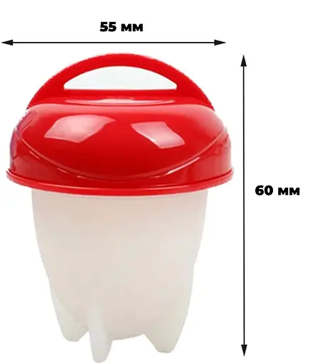 Набір із 6 силіконових форм для варки яєць без шкаралупи (пашот), Kitchen Master 83126 - фото 2