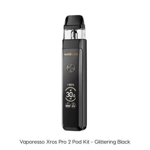 Под-система Vaporesso XROS PRO 2 30W Pod 2000mAh 3ml електронна сигарета Kit Glittering Black (18821) - фото 2