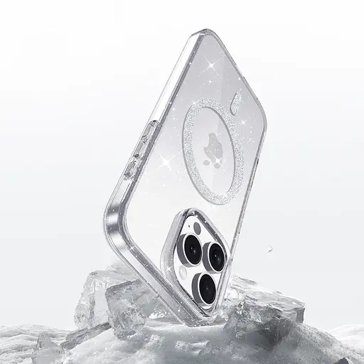 Чехол Epik TPU Eclipse Sparkle MagFit для Apple iPhone 15 Pro Max 6.7 Clear - фото 5