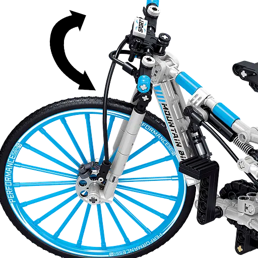 Конструктор велосипед  ZHEGAO MOUNTAIN BIKE спортивний  гірський 247 деталей - фото 5