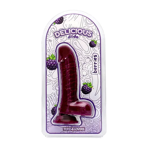Фалоімітатор Toyz4lovers Delicious Profumato Ben Blackberries 18.5 см (фіолетовий) - фото 5