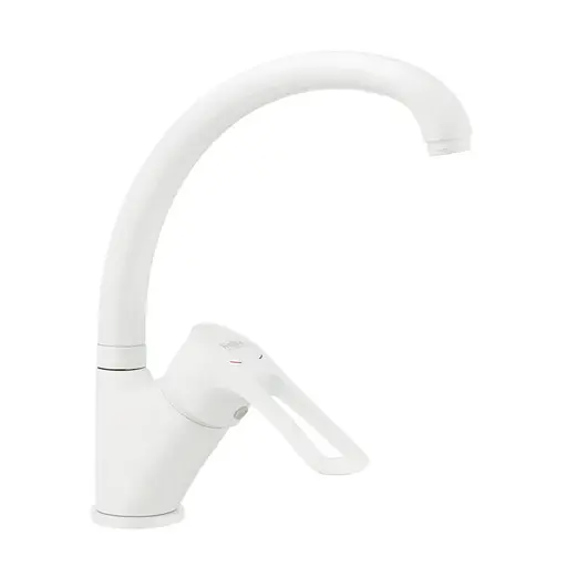 Смеситель для кухни Haiba Hansberg 777 white HB0221 Белый матовый - фото 1